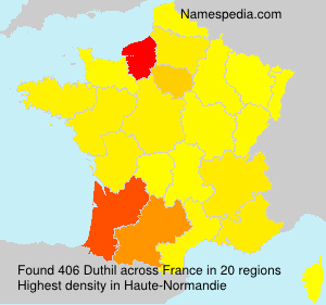 Surname Duthil in France Surname Duthil in France