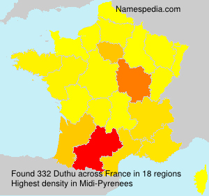 Surname Duthu in France Surname Duthu in France