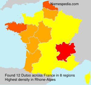 Surname Dutoo in France Surname Dutoo in France
