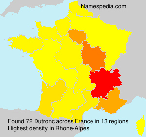 Surname Dutronc in France Surname Dutronc in France