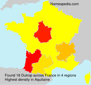 Surname Dutrop in France Surname Dutrop in France