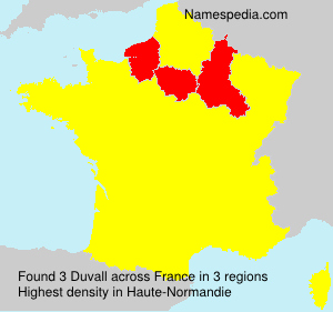 Surname Duvall in France Surname Duvall in France