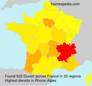 Surname Duvert in France Surname Duvert in France