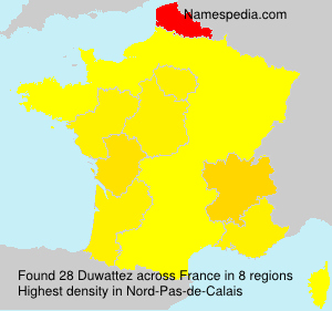 Surname Duwattez in France Surname Duwattez in France