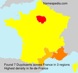 Surname Duyckaerts in France Surname Duyckaerts in France