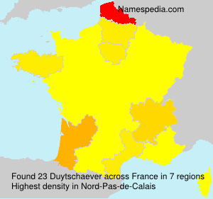 Surname Duytschaever in France Surname Duytschaever in France