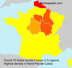 Surname Dybal in France Surname Dybal in France