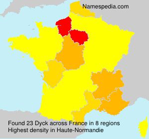 Surname Dyck in France Surname Dyck in France