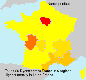 Surname Dyens in France Surname Dyens in France