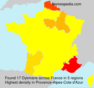 Surname Dykmans in France Surname Dykmans in France