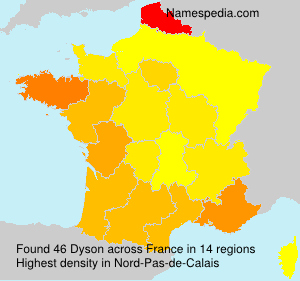 Surname Dyson in France Surname Dyson in France