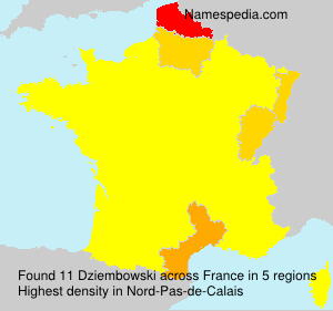 Surname Dziembowski in France Surname Dziembowski in France