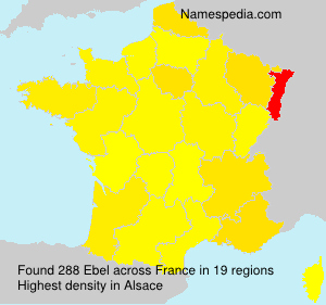Surname Ebel in France Surname Ebel in France