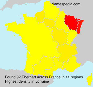 Surname Eberhart in France Surname Eberhart in France