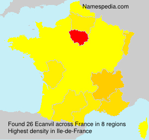 Surname Ecanvil in France Surname Ecanvil in France