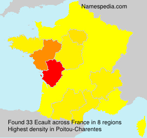Surname Ecault in France Surname Ecault in France