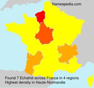 Surname Echahid in France Surname Echahid in France
