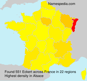 Surname Eckert in France Surname Eckert in France