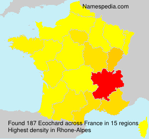 Surname Ecochard in France Surname Ecochard in France