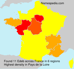 Surname Edeb in France Surname Edeb in France