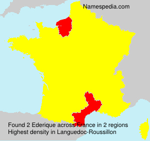 Surname Ederique in France Surname Ederique in France