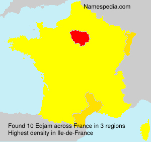 Surname Edjam in France