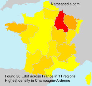 Surname Edot in France Surname Edot in France