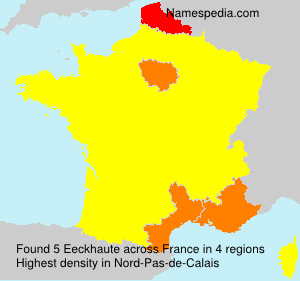 Surname Eeckhaute in France Surname Eeckhaute in France