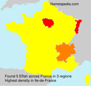Surname Effah in France Surname Effah in France