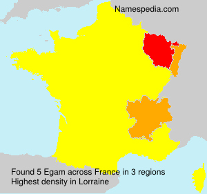 Surname Egam in France Surname Egam in France