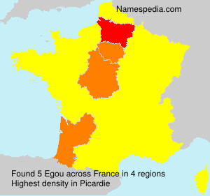 Surname Egou in France Surname Egou in France