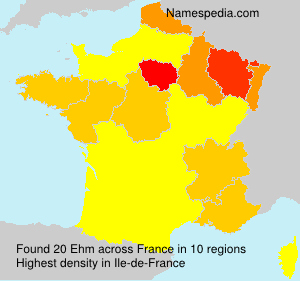 Surname Ehm in France Surname Ehm in France
