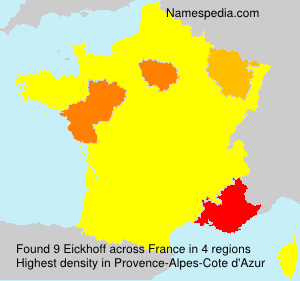 Surname Eickhoff in France Surname Eickhoff in France