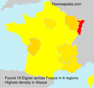 Surname Eigner in France Surname Eigner in France