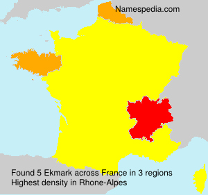 Surname Ekmark in France Surname Ekmark in France