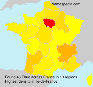 Surname Ekue in France Surname Ekue in France