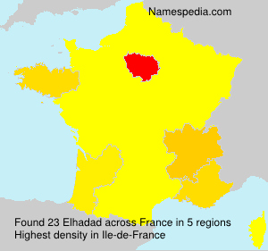 Surname Elhadad in France Surname Elhadad in France