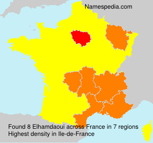 Surname Elhamdaoui in France Surname Elhamdaoui in France