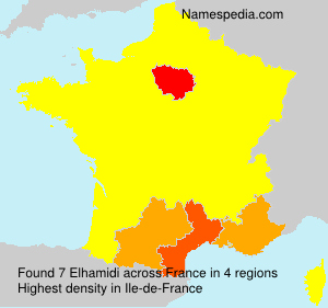 Surname Elhamidi in France Surname Elhamidi in France