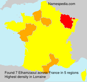 Surname Elhamzaoui in France Surname Elhamzaoui in France