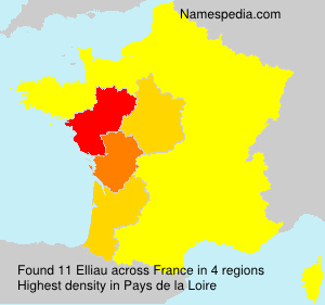 Surname Elliau in France Surname Elliau in France