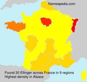 Surname Ellinger in France Surname Ellinger in France
