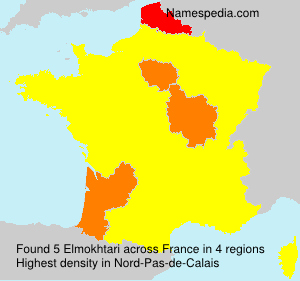 Surname Elmokhtari in France Surname Elmokhtari in France