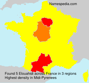 Surname Elouahidi in France Surname Elouahidi in France