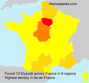 Surname Elyazidi in France Surname Elyazidi in France
