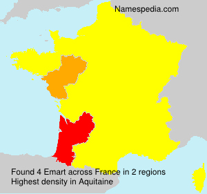 Surname Emart in France Surname Emart in France