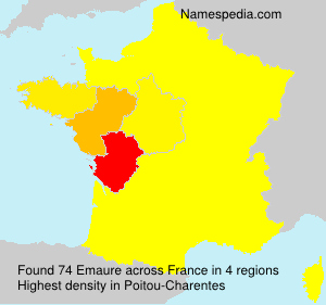 Surname Emaure in France Surname Emaure in France