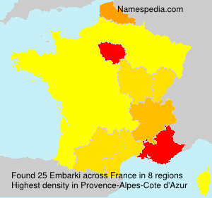 Surname Embarki in France Surname Embarki in France