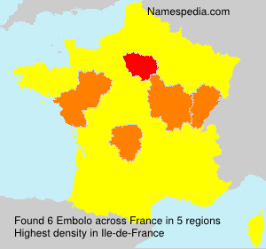 Surname Embolo in France Surname Embolo in France