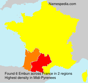 Surname Embun in France Surname Embun in France